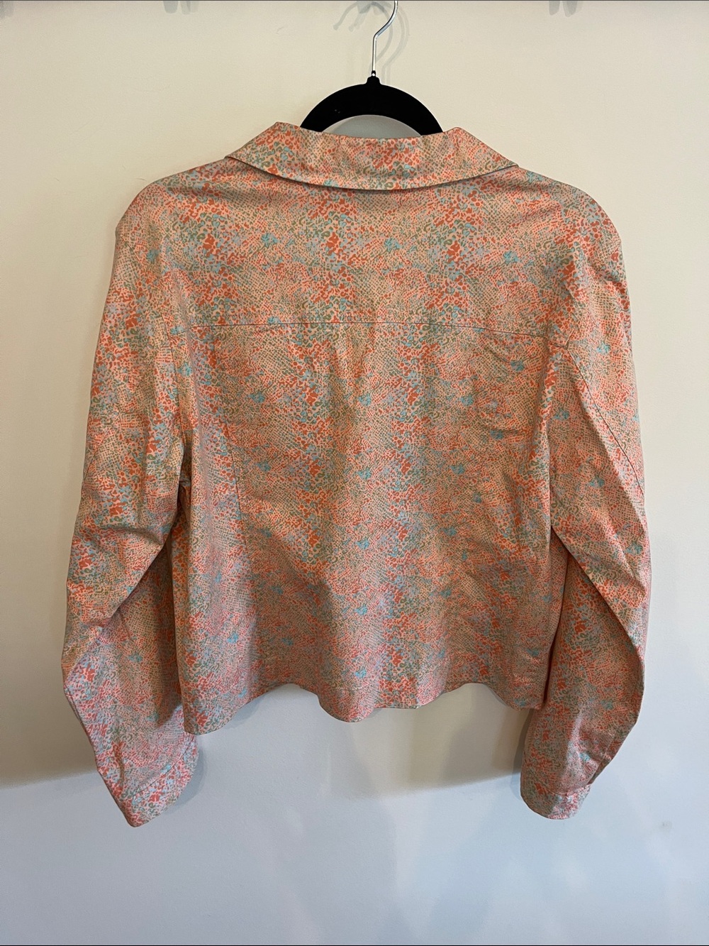 FDJ French Dressing Coral Print Button-Front Jacket - Picture 3 of 7